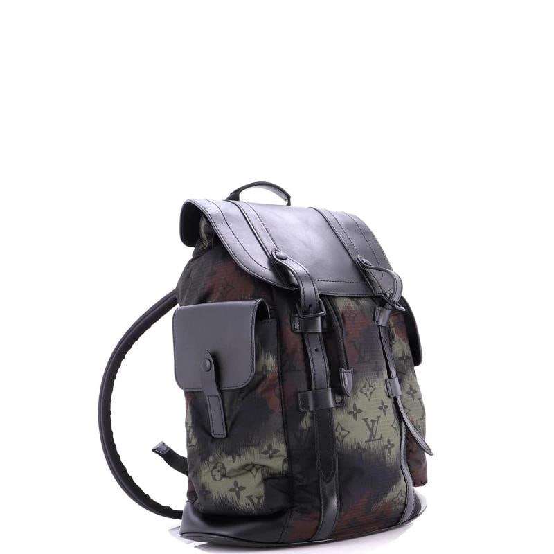 Louis Vuitton Christopher Backpack Limited Edition Camouflage Monogram Nylon - 2