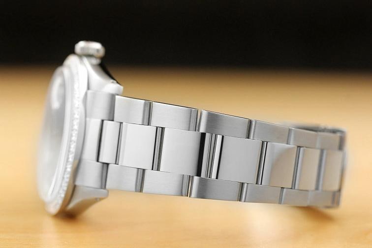 MENS ROLEX DATEJUST 1603 18K WHITE GOLD DIAMOND STAINLESS STEEL OYSTER WATCH - 5