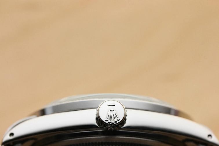 MENS ROLEX DATEJUST 1603 18K WHITE GOLD DIAMOND STAINLESS STEEL OYSTER WATCH - 8