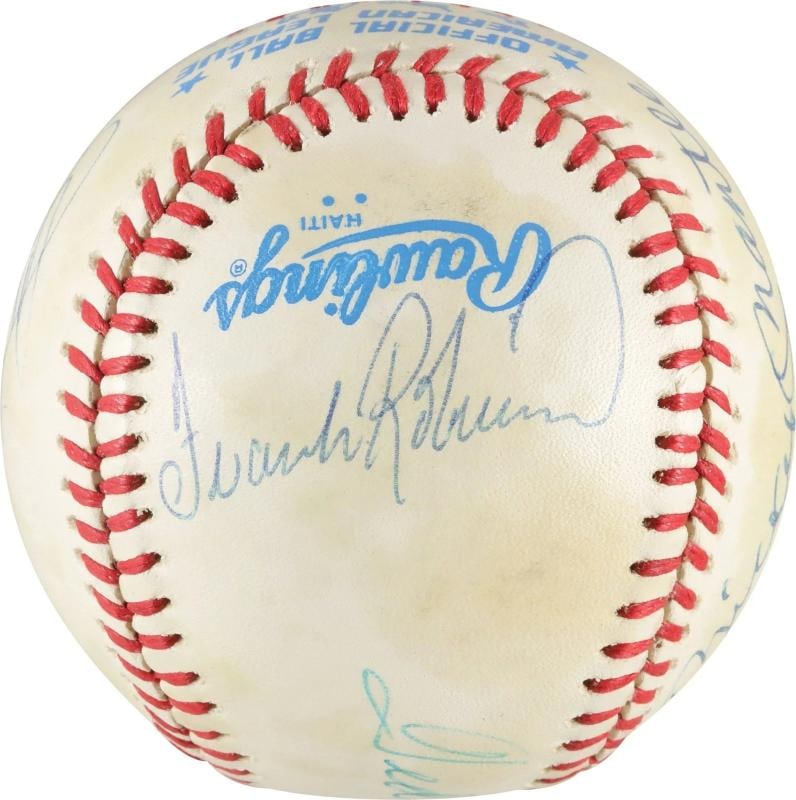 Mickey Mantle Ted Williams Carl Yastrzemski Triple Crown Signed Baseball PSA DNA - 5