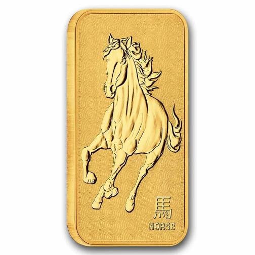 2026 1 oz Gold Bar - Perth Mint Lunar Horse (In Assay) - 5