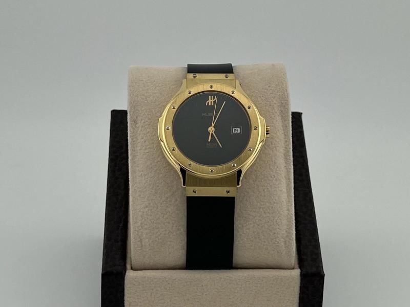 Hublot MDM Classic 1400.100.3 32mm Black Dial 18k Yellow Gold - 11