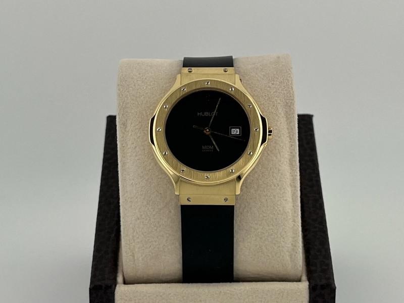 Hublot MDM Classic 1400.100.3 32mm Black Dial 18k Yellow Gold - 12