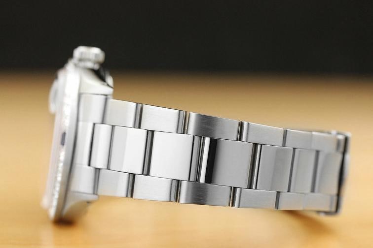 MENS ROLEX DATEJUST 1603 SILVER 18K GOLD SAPPHIRE DIAMOND STEEL OYSTER WATCH - 5