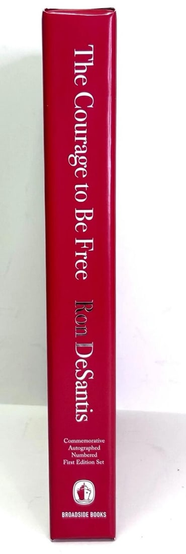 RON DESANTIS Signed Auto Book "The Courage To Be Free"Number 805 of 2800 JSA LOA - 3