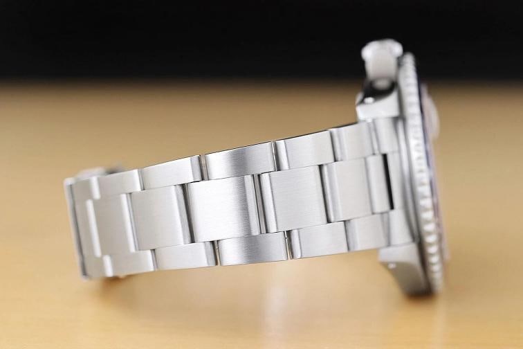 ROLEX MENS GMT MASTER II 16710 PEPSI BLUE RED 40MM STAINLESS STEEL DATE WATCH - 8