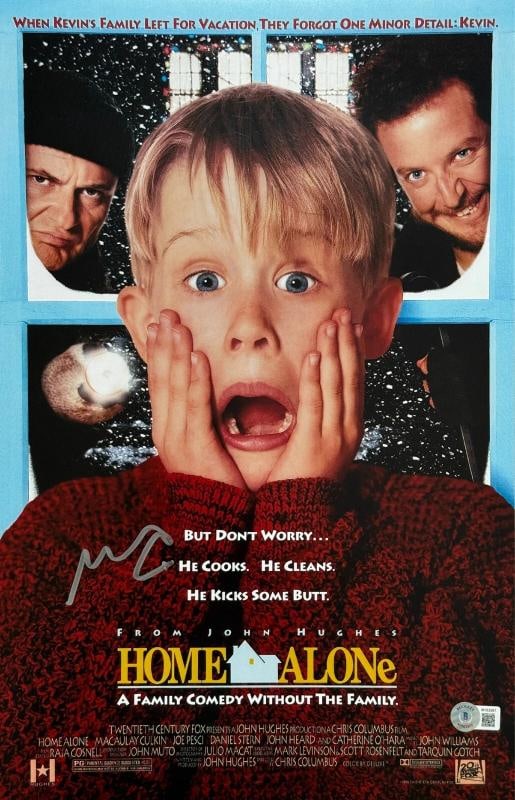 Macaulay Culkin Signed Home Alone 11x17 Photo Poster BAS Beckett Witnessed: Industry: Movies,Movie: Home Alone,Signed by: Macaulay Culkin,Size: 11x17,Signed: Yes,Autograph Authentication: Beckett,Object Type: Photograph,Original/Reproduction: Original 