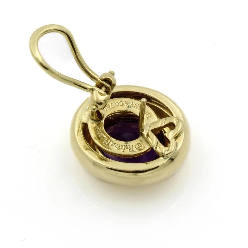 TIFFANY & CO. PALOMA PICASSO 18k Yellow Gold & Amethyst Earrings Vintage 1980s - 7