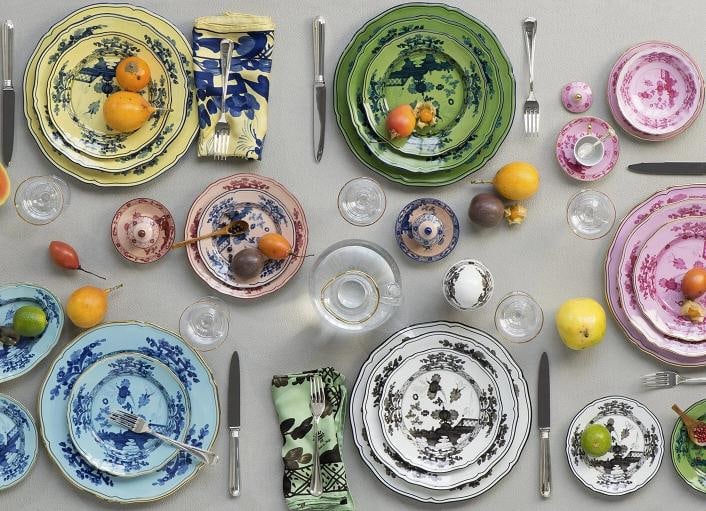 Richard Ginori - Oriente Italiano Iris - Set Of 6 Soup Plates 24 Cm / 9.44 In - 4