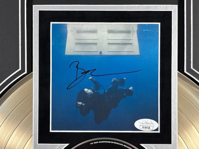 Billie Eilish Signed Hit Me Hard And Soft CD Album Gold Record Framed JSA Auto - 2