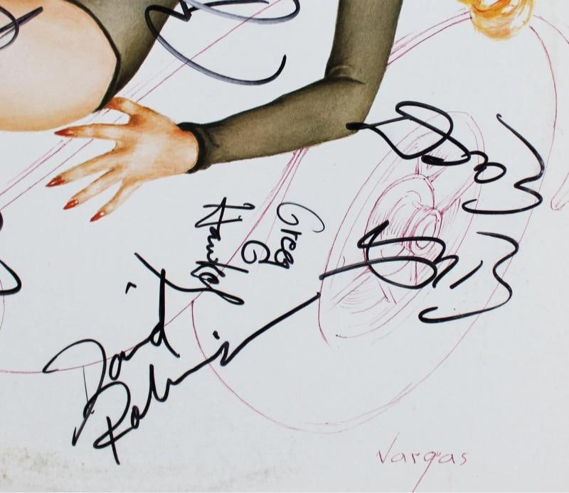 The Cars (5) Ocasek, Easton, Hawkes +2 Signed Album Cover W/ Vinyl BAS - 4