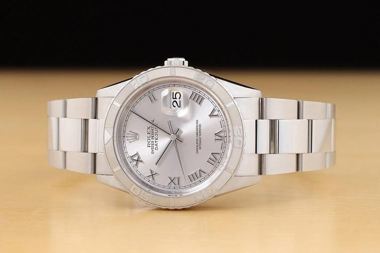 2002 ROLEX DATEJUST 16264 TURN-O-GRAPH THUNDERBIRD 18K GOLD STEEL OYSTER WATCH - 3