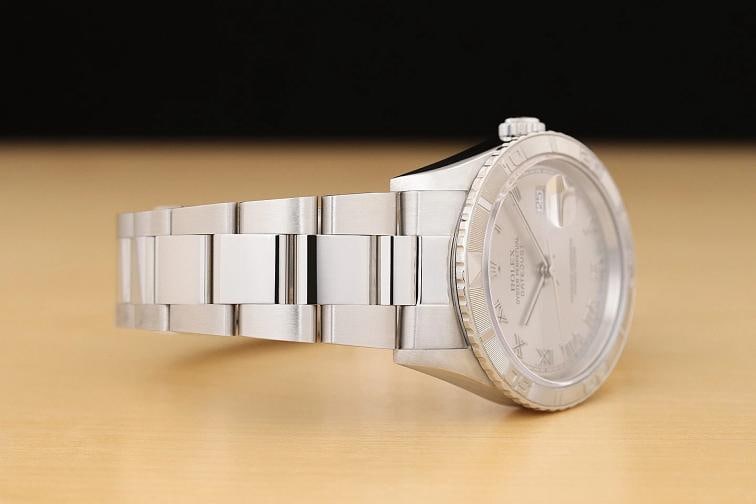 2002 ROLEX DATEJUST 16264 TURN-O-GRAPH THUNDERBIRD 18K GOLD STEEL OYSTER WATCH - 7