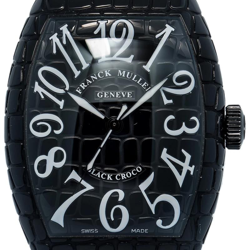 Franck Muller Tono Curvex Black Croco 8880SCBLKCRO Black Arabic Dial Auto 40mm - 2
