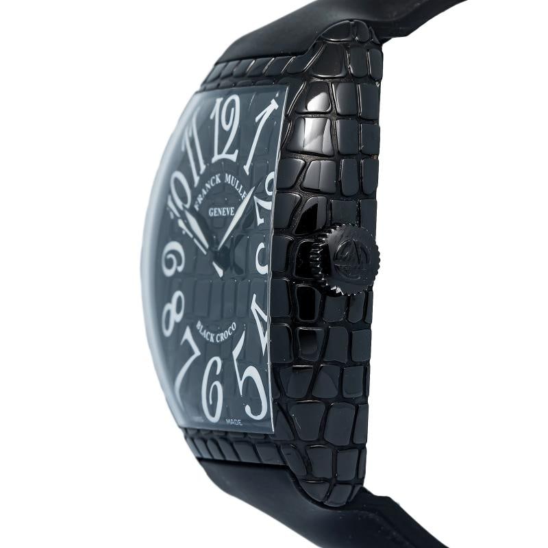 Franck Muller Tono Curvex Black Croco 8880SCBLKCRO Black Arabic Dial Auto 40mm - 3