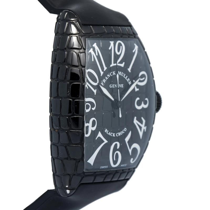 Franck Muller Tono Curvex Black Croco 8880SCBLKCRO Black Arabic Dial Auto 40mm - 4