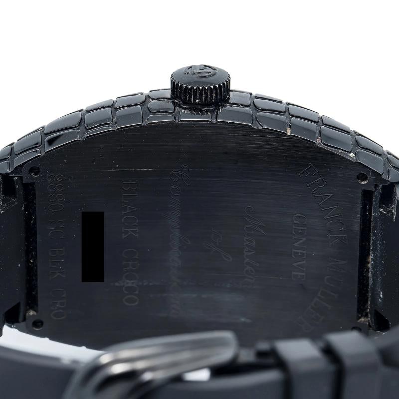 Franck Muller Tono Curvex Black Croco 8880SCBLKCRO Black Arabic Dial Auto 40mm - 6