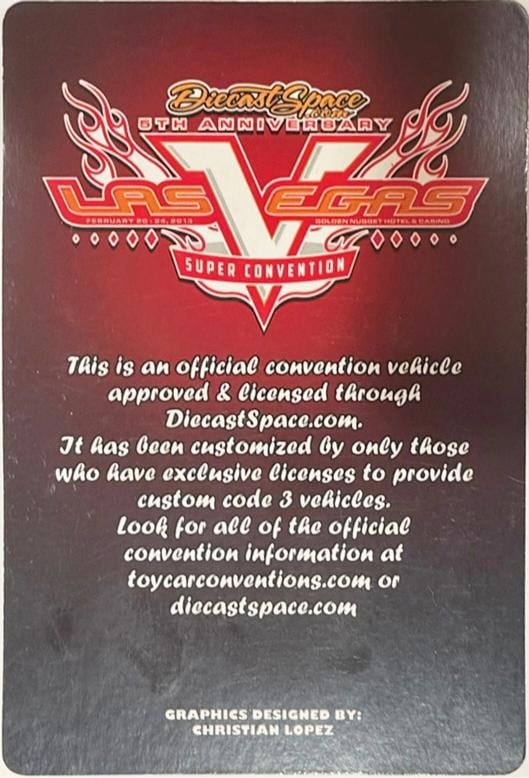 67 CHEVY CAMARO Custom Hot Wheels 2012 Vegas Super Toy Convention w/RR By Lopez - 4