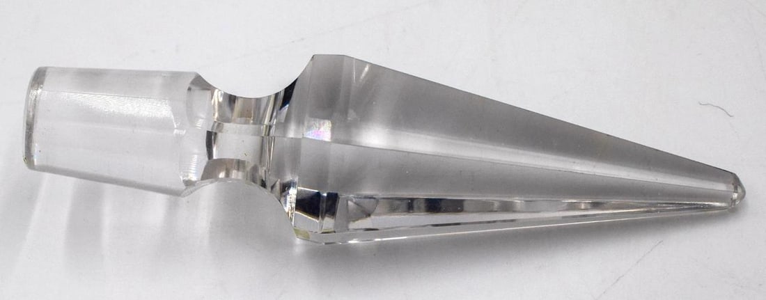 Baccarat Cut to Clear Glass Decanter Lagny - Chartreuse - 4