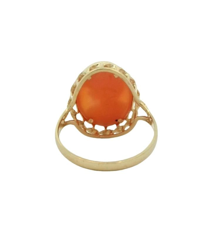 Cameo Ring In 14k Yellow Gold - 4