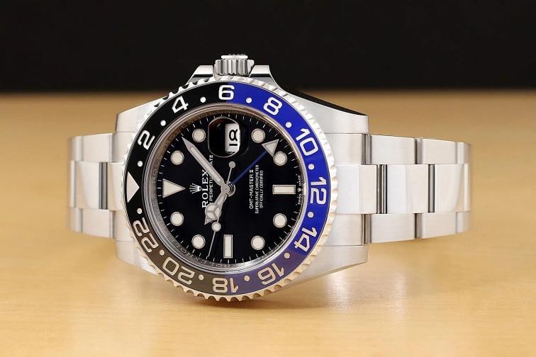 2022 CARD ROLEX GMT MASTER II 126710BLNR BATMAN CERAMIC STEEL BLUE BLACK WATCH - 2
