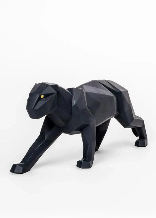 LladrÃ² Panther Sculpture Matte Black Limited Ref. 01009299 - Official - 2