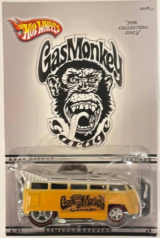 VW Drag Bus Custom Hot Wheels Gas Monkey Garage Series w/RR #4 Only 25 Made! (1 of 2)
