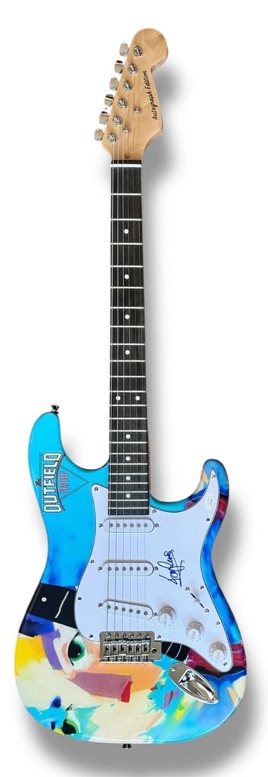 Tony Lewis Signed Guitar Custom Graphics JSA COA The Outfield Your Love - 3