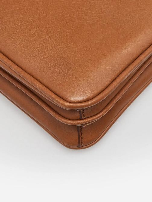 Prada Cognac City Calfskin Leather Chain Shoulder Bag 1BD009 - 4