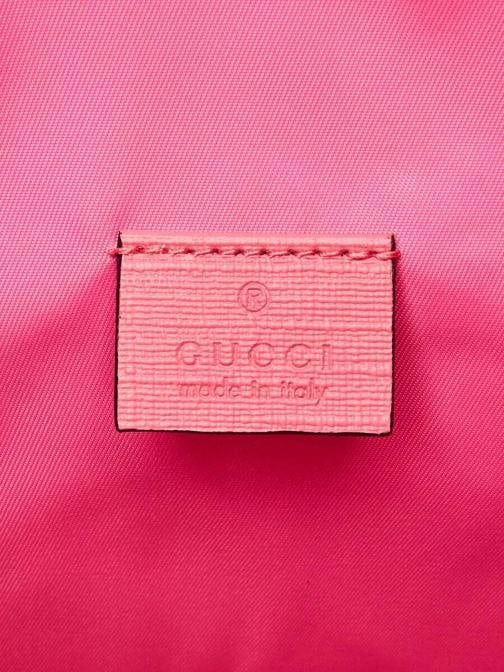 Gucci Pink/Yellow Coated Canvas Rainbow "Loved" Children's Tote Bag - 9