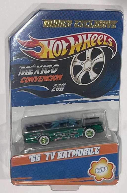 1966 TV BATMOBILE Hot Wheels 2011 Mexico Convention Dinner Exclusive 16/50 RARE! - 2