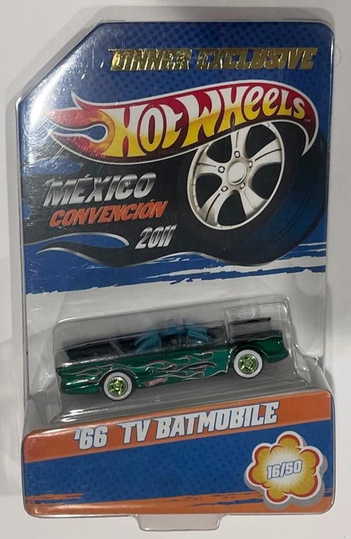 1966 TV BATMOBILE Hot Wheels 2011 Mexico Convention Dinner Exclusive 16/50 RARE! - 3