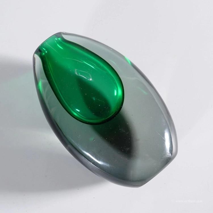 Vintage Murano Sommerso Glass Vase by Lugiano Gaspari for Salviati & Co. 1960s - 4