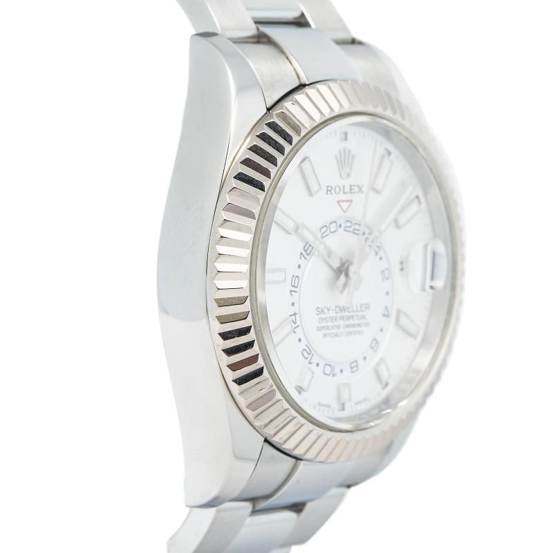 Rolex Sky-Dweller 326934 MINT 2020 Card SS Oyster White Dial Auto Watch 42mm - 4