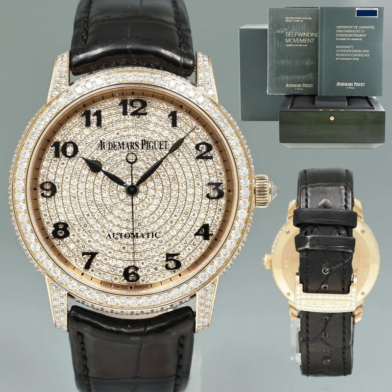 PAPERS FACTORY DIAMOND Audemars Piguet Jules Rose Gold 43mm 15159OR Watch Box (1 of 7)