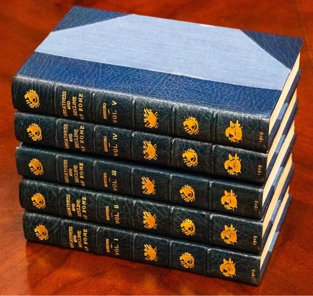 1909 The Greatness and Decline of Rome by Ferrero Fine Leather Bound by Bayntun - 2
