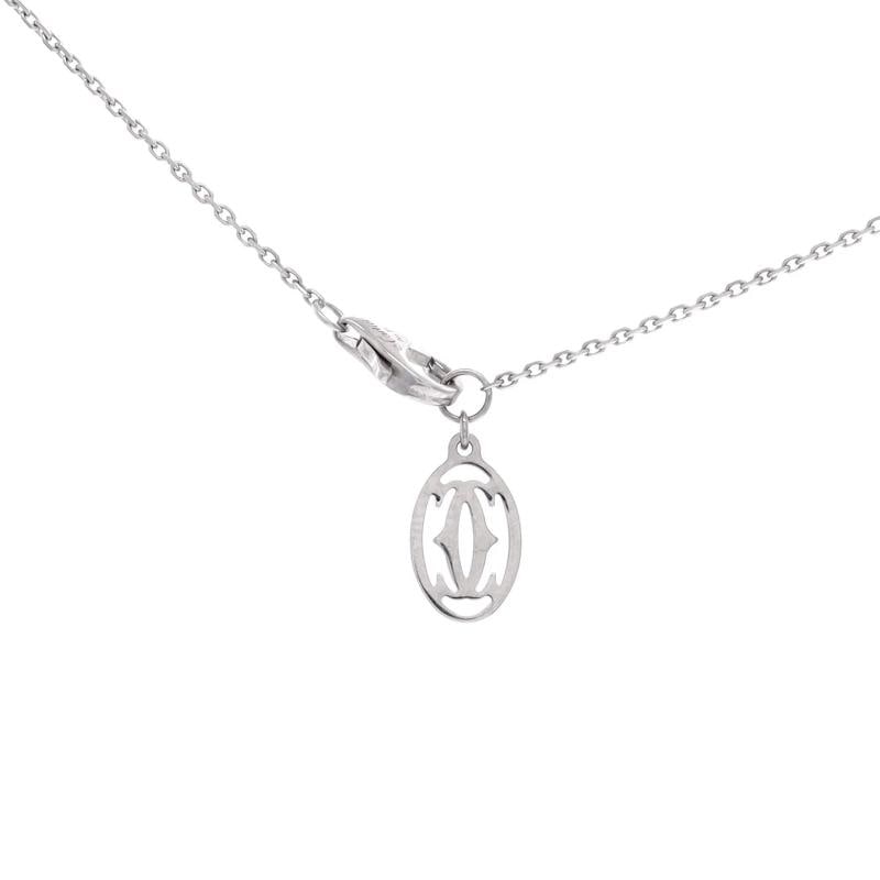Cartier Cross Pendant Necklace 18K White Gold with Diamonds - 3