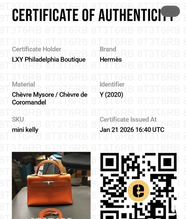 Unworn Hermes Mini Kelly 20 Verso Feu Orange Chevre Mysore Palladium Y Stamp - 19