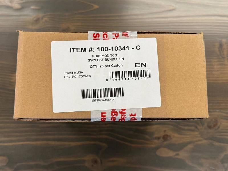Pokemon Journey Together (SV09) Booster Bundle CASE! 25 Bundles - 150 Packs - 3