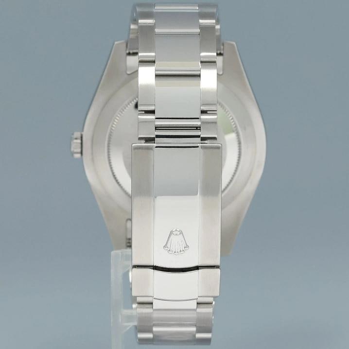 MINT Rolex Datejust 2 41mm Silver Blue Arabic 116334 White Gold Fluted Watch Box - 5