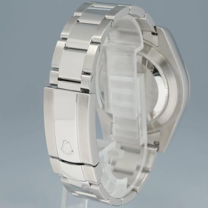 MINT Rolex Datejust 2 41mm Silver Blue Arabic 116334 White Gold Fluted Watch Box - 6