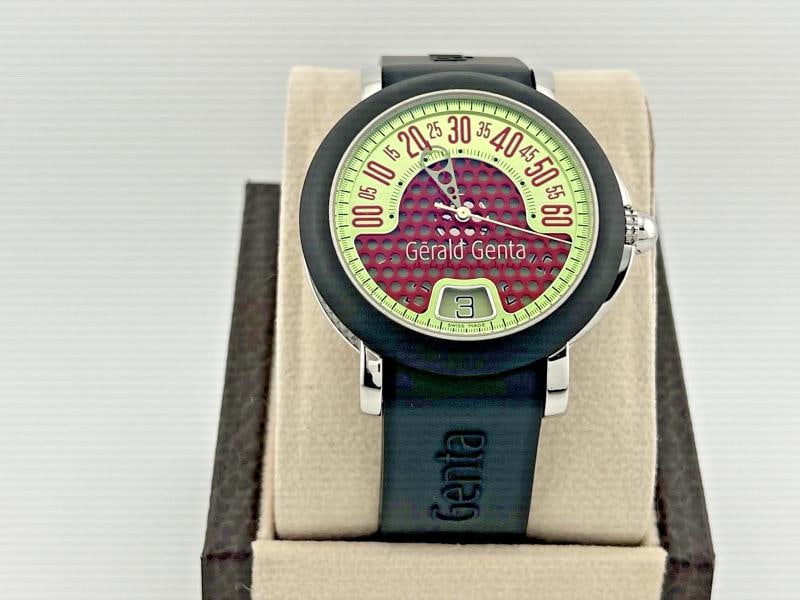 Gerald Genta Retro Sport RSP.X.10 41mm Green Jump Hour Stainless Steel and PVD - 2