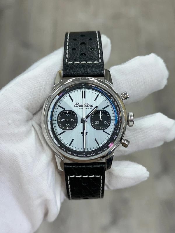 Breitling Top Time B01 Triumph AB0176 Ice Blue Dial Stainless Steel 41mm - 4