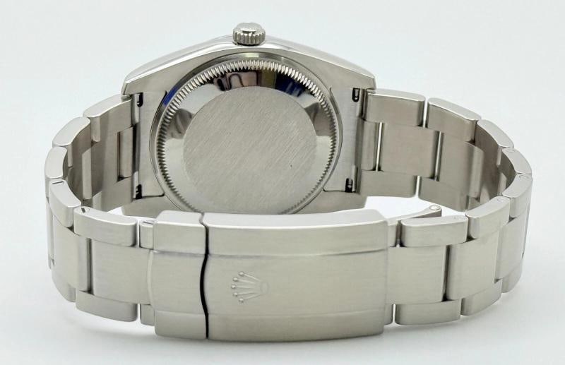 Rolex Oyster Perpetual Air King 114200 34mm Silver Dial Stainless Steel - 5