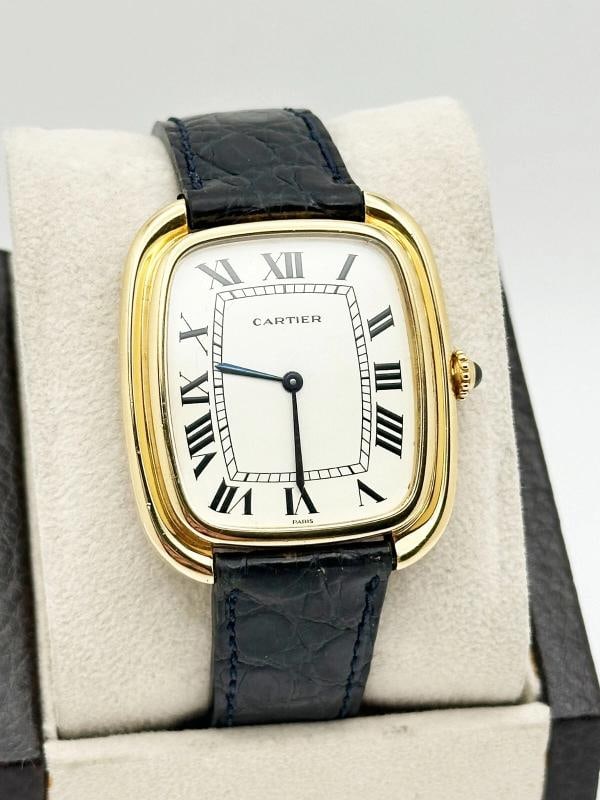 Vintage Cartier Jumbo Gondole 97050 PARIS STAMPED 18K Yellow Gold Box Booklet - 3