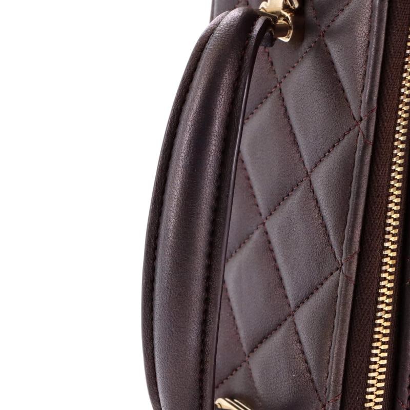 Chanel Classic Top Handle Vanity Case with Chain Quilted Lambskin Small - 7