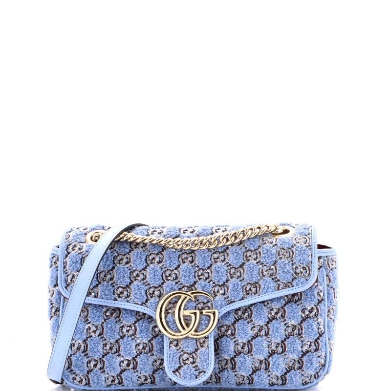 Gucci GG Marmont Flap Bag GG Boucle Tweed with Sequins Small (1 of 7)