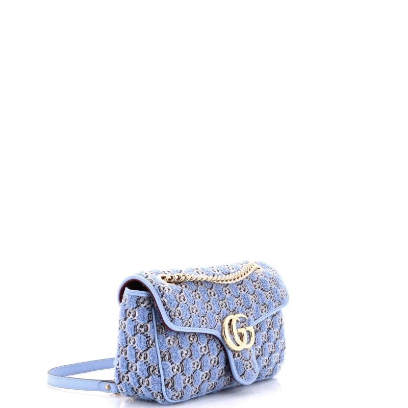 Gucci GG Marmont Flap Bag GG Boucle Tweed with Sequins Small - 2