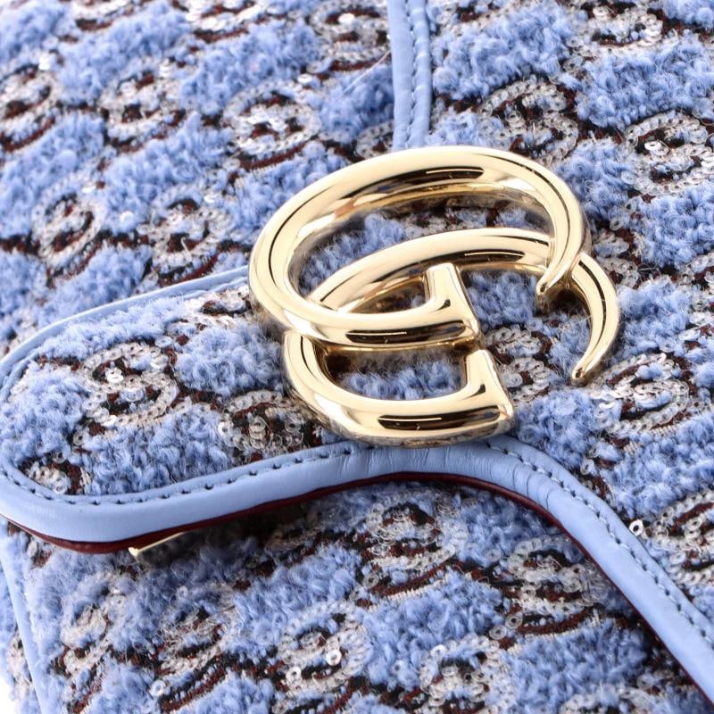 Gucci GG Marmont Flap Bag GG Boucle Tweed with Sequins Small - 6