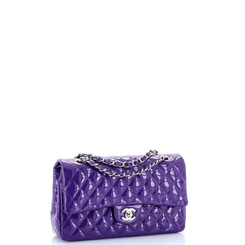 Chanel Classic Double Flap Bag Quilted Patent Medium - 2